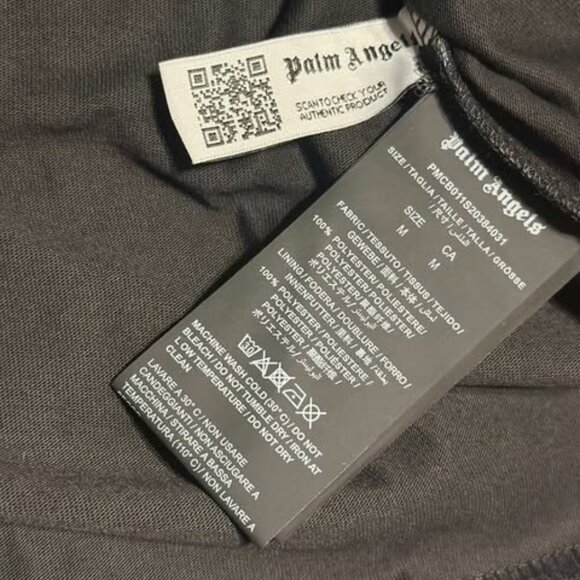 Palm Angels Paris Spray Logo Tee – Black - Picture 4 of 4